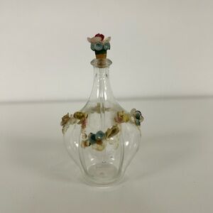 Vintage Floral Perfume Bottle